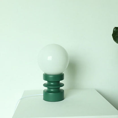 Vintage Orange Bordslampa i Glas – Retro Belysning med Tidlös Stil – Perfekt för Sovrum, Vardagsrum & Arbetsrum