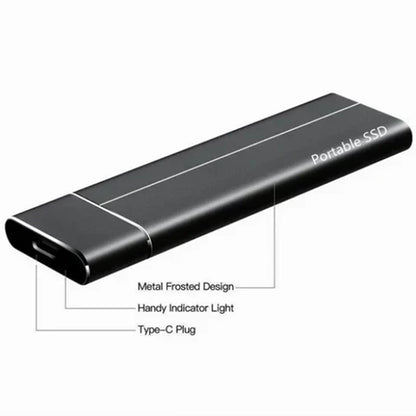 Portabel SSD Hårddisk – Upp till 30TB Lagring, 550MB/s Hastighet & USB 3.0/Type-C för PC, Mac & Android