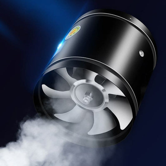 Kraftfull Frånluftsfläkt Tyst Ventilation – För Kök, Badrum och Kontor | 4"-6"-7" | Vit & Svart