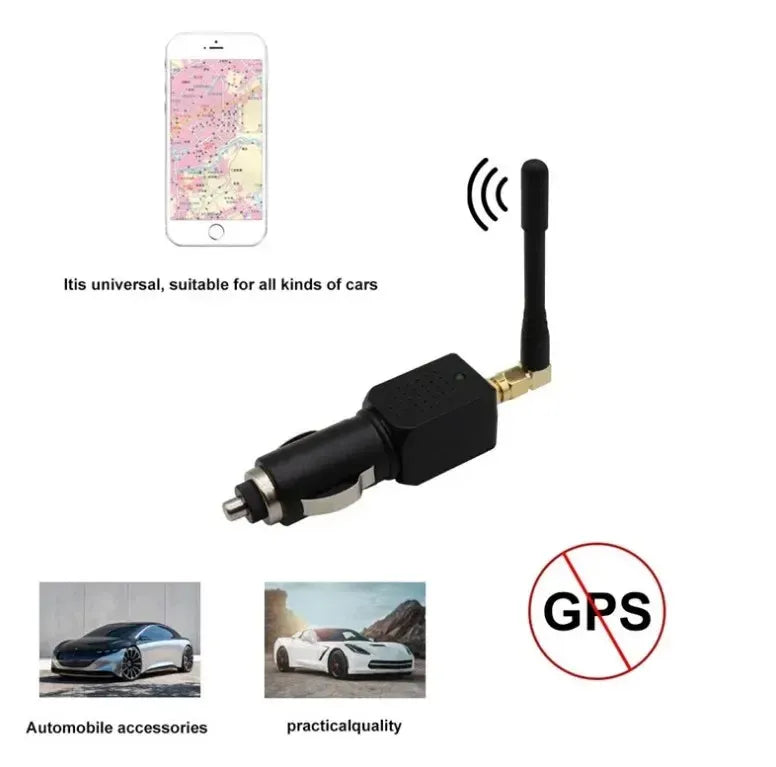 GPS-Signalsblockerare för Fordon – Skydd mot Spårning med Kompakt Design och 12–24V Kompatibilitet