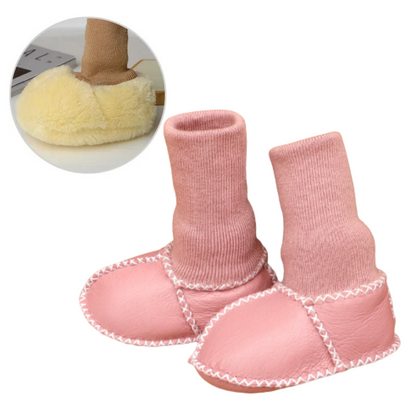 Mini Fashion Vinter­babyskor – Halkfria & Varmfodrade Tofflor för Små Barn | Mjuk Bomull & Ull 0–14 mån