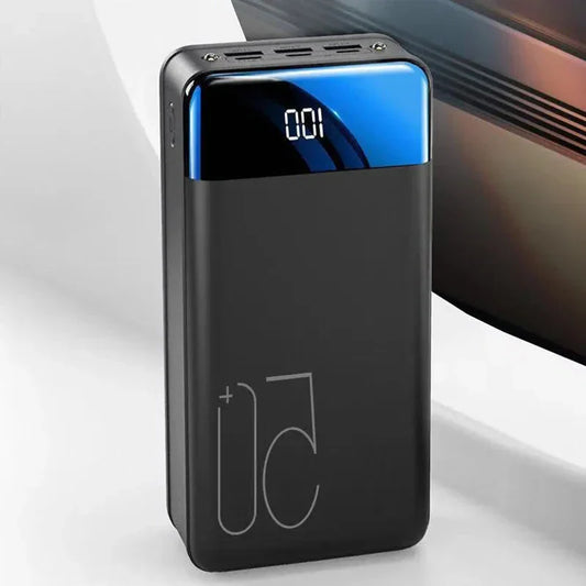 100000mAh Powerbank med Supersnabb Laddning – Perfekt för Resor, Camping och Nödsituationer
