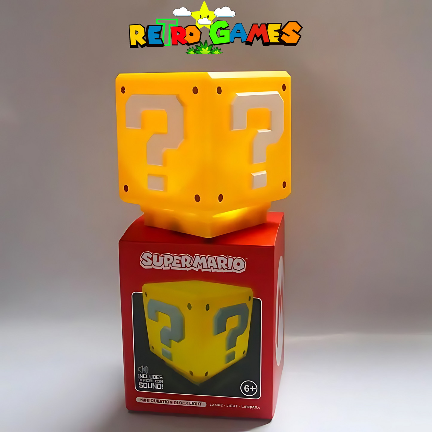 RetroLight – Super Mario Frågeteckenlampa – Nostalgi & Magi för Hemmet
