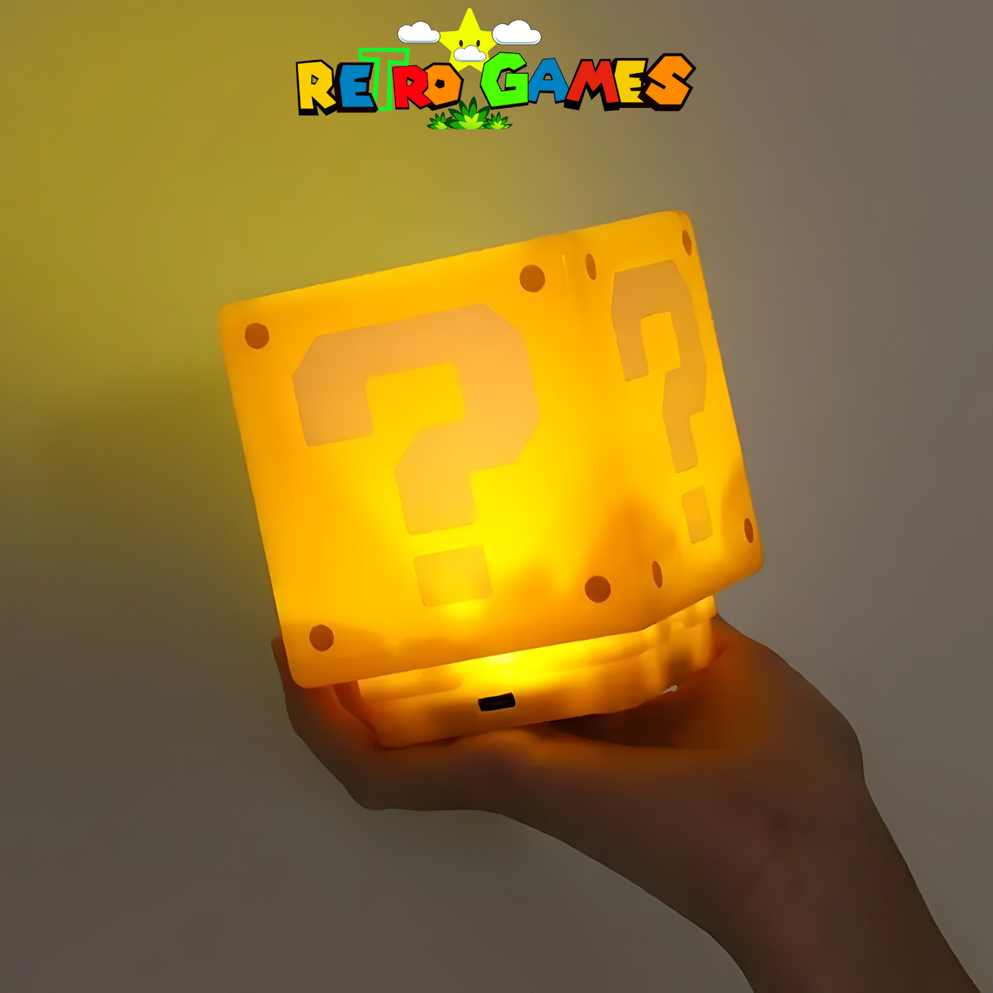 RetroLight – Super Mario Frågeteckenlampa – Nostalgi & Magi för Hemmet