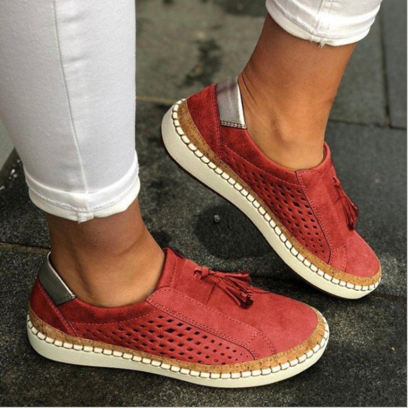 Gröna slip-on sneakers för dam – Bekväma och trendiga vardagsskor