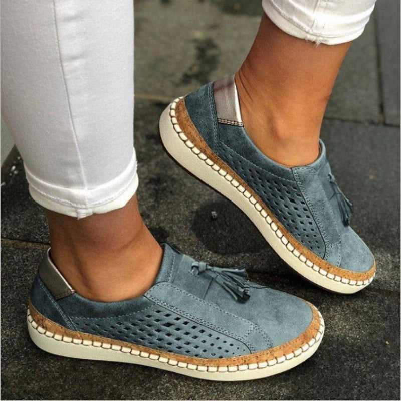 Gröna slip-on sneakers för dam – Bekväma och trendiga vardagsskor