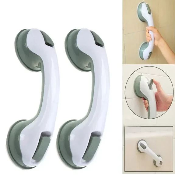 GlideHold Stödhandtag med Sugkopp – Halksäkert Grepp för Badrum, Toalett & Dusch