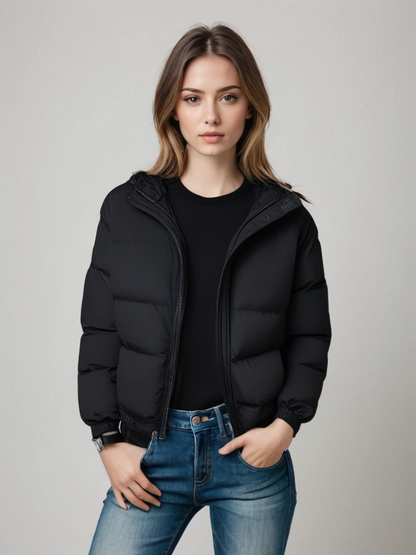 Vinterjacka med Huva – Vattentät & Varm Jacka för Kallt Väder i Oversize Stil | S–3XL