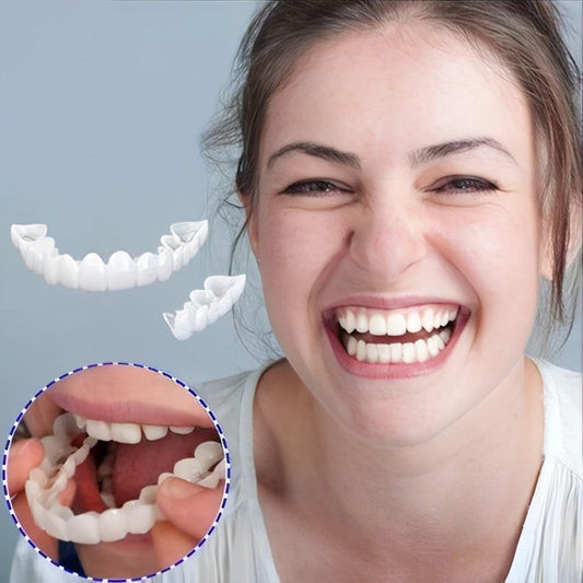 Clip-On Tandfasader för Perfekt Leende – Naturligt Utseende, Återanvändbara & Tandvänliga – Snabb Tandkosmetik Utan Tandläkare