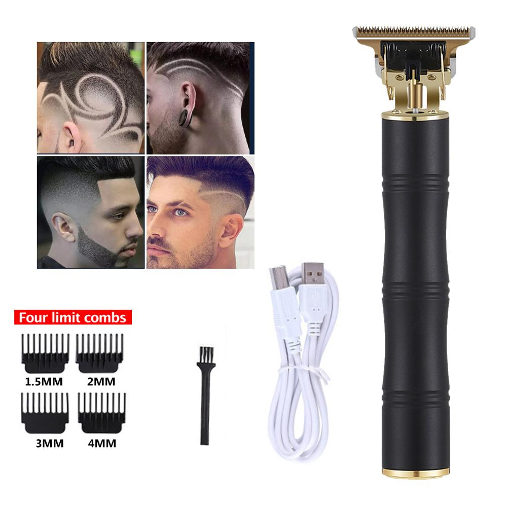 Trådlös hårtrimmer med T-blad – Professionell kontur- och detaljtrimmer för frisör och hemmabruk