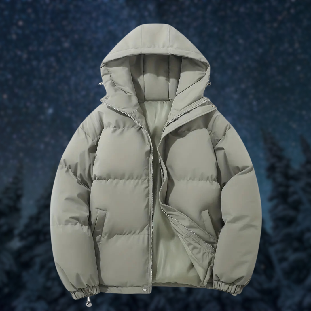 Vinterjacka med Huva – Vattentät & Varm Jacka för Kallt Väder i Oversize Stil | S–3XL