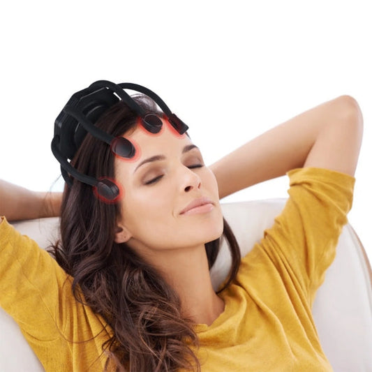 Elektrisk Huvudmassager med Bluetooth – Avslappning, Migränlindring & Skalpstimulans