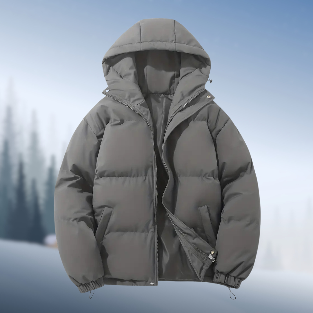 Vinterjacka med Huva – Vattentät & Varm Jacka för Kallt Väder i Oversize Stil | S–3XL