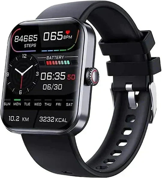 Blodsockermätning Smartwatch – Icke-invasiv, Blodsyre, Hälsospårning, Lång batteritid & Stilren design