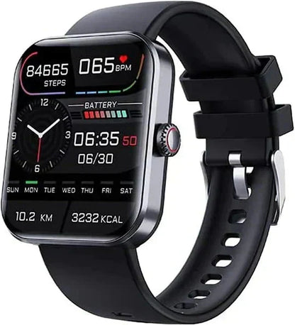 Blodsockermätning Smartwatch – Icke-invasiv, Blodsyre, Hälsospårning, Lång batteritid & Stilren design