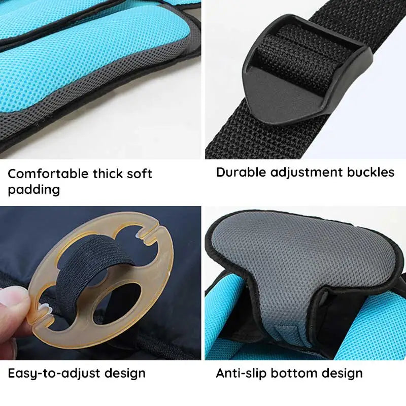 Barnsäker Bilstolskudde – Justerbar 5-Punktssele, Ergonomisk & Lätt att Installera för Barn 0–12 år