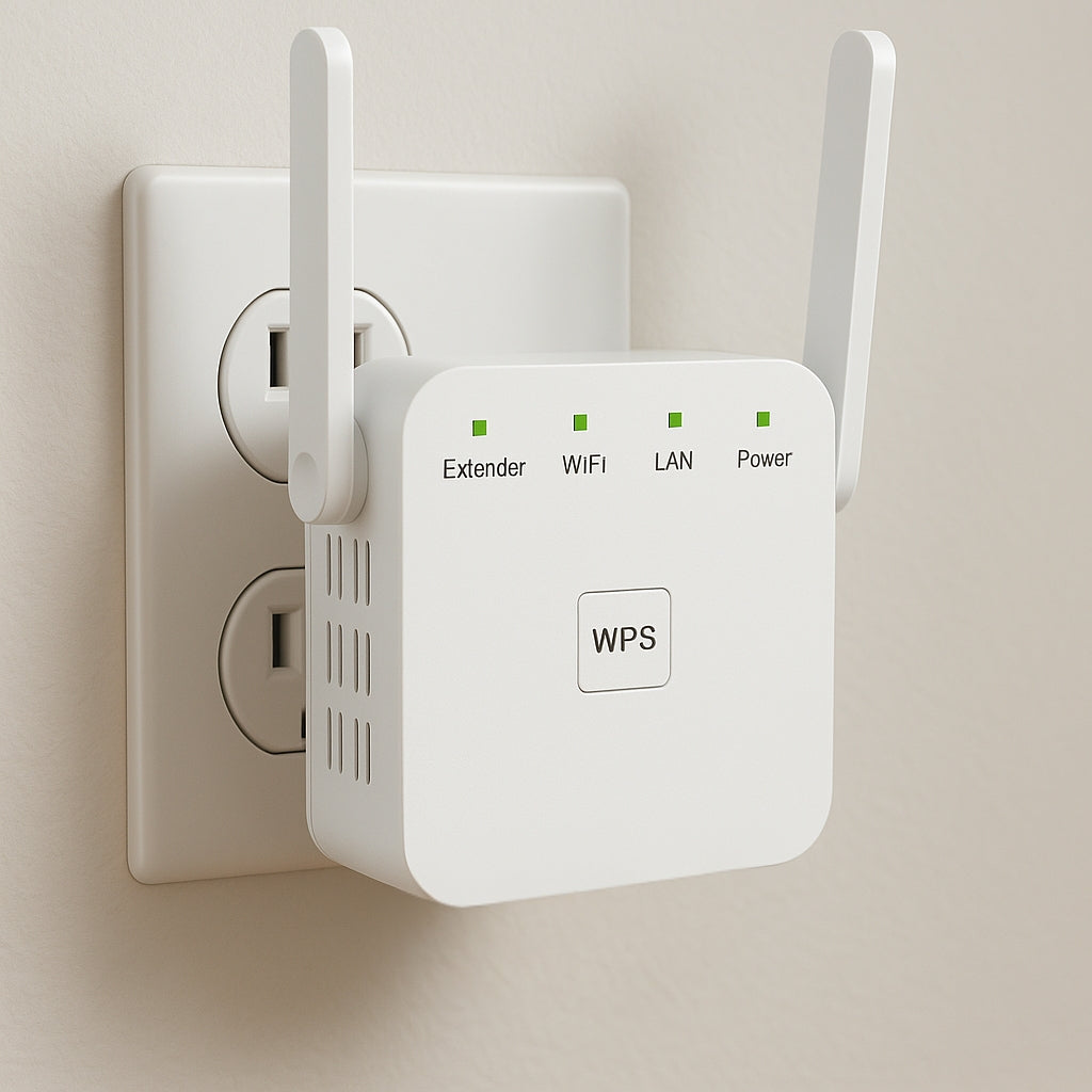 Trådlös WiFi-förstärkare med Dubbelband – Utökar Räckvidd och Eliminerar Döda Zon i Hemmet