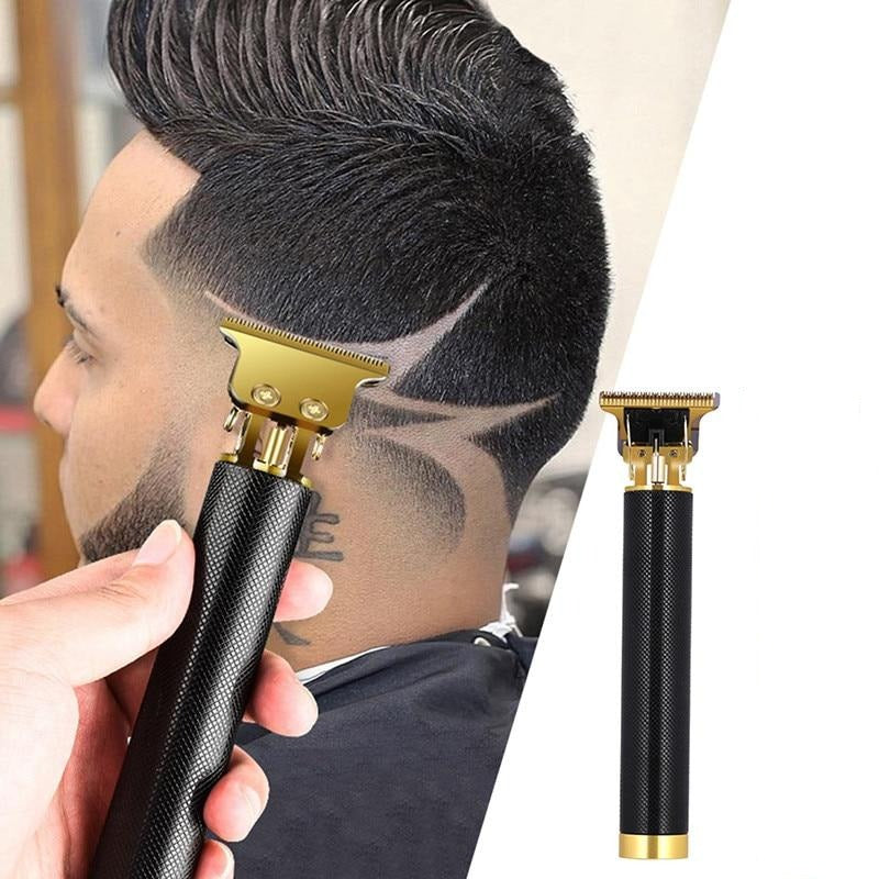 Trådlös hårtrimmer med T-blad – Professionell kontur- och detaljtrimmer för frisör och hemmabruk