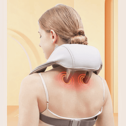 Ultra Tranquility Nack- och Axelmassageapparat med Värme – Portabel Smärtlindring i Premiumklass