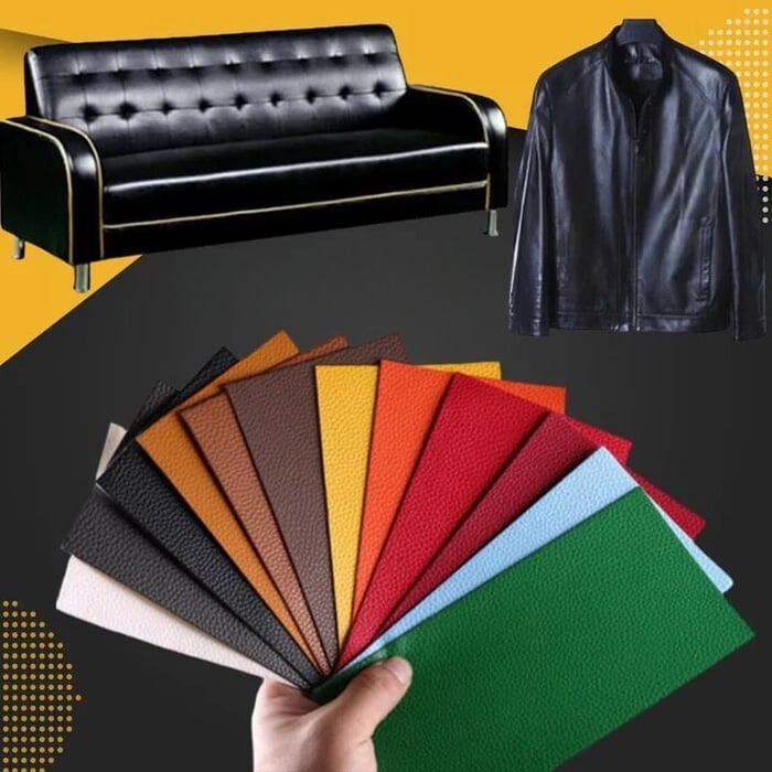 FixLeather - Självhäftande Läderreparationsplåster - Återställ Dina Möbler Enkelt och Billigt