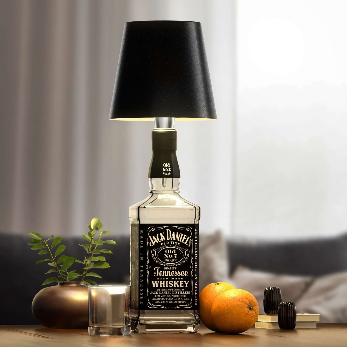 EcoGlow LED Flasklampa – Trådlös, Uppladdningsbar Designlampa med 3 Ljuseffekter