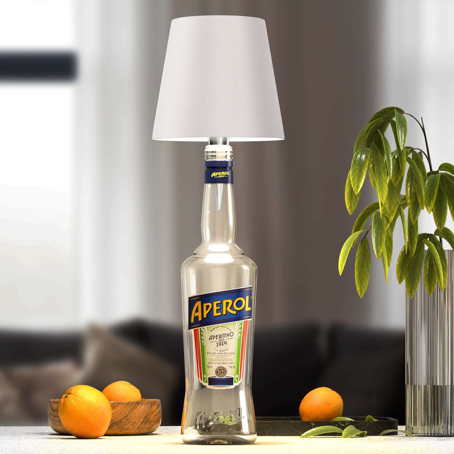 EcoGlow LED Flasklampa – Trådlös, Uppladdningsbar Designlampa med 3 Ljuseffekter