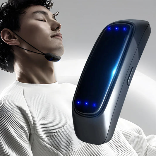 Smart Antisnarkningsenhet med Muskelstimulering – Tystare Sömn & Förbättrad Andning med Vibrationsimpulser