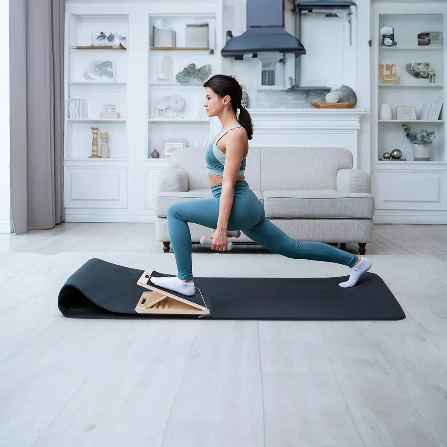 Stretch- och Rörlighetsbräda för Hälsporre, Knäsmärta & Benhinneinflammation – Justerbar, Rehabilitering & Smärtlindring – Tål upp till 110 kg