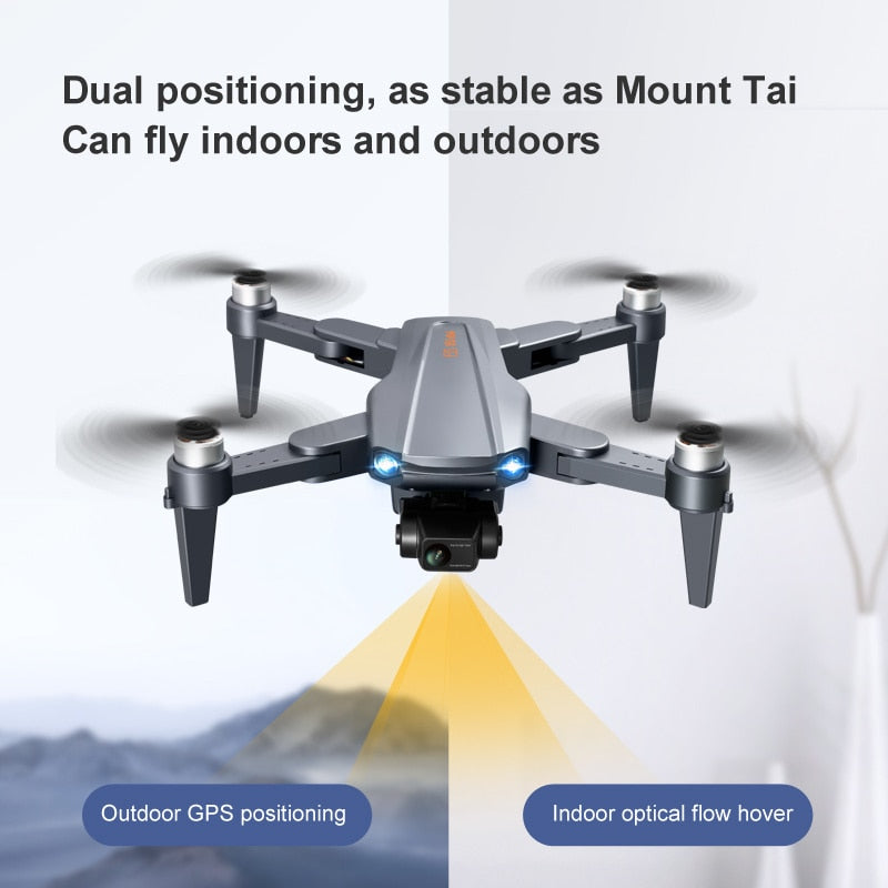 RG106 Pro 8K GPS-Drohne med Dubbelkamera och 3-Axlig Gimbal – Borstlös Motor, 28 Minuters Flygtid