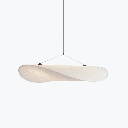 Handgjord Sidentakkrona – Elegant Våginspirerad Lampa med Mjuk Glöd för Harmoniskt Hem