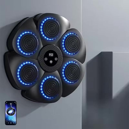 Maximus Smart Boxningsmaskin – Interaktiv Boxningsvägg med Bluetooth, Ljus & 9 Träningslägen | För Barn & Vuxna