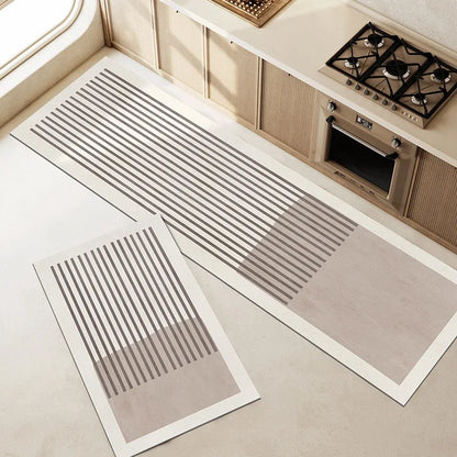 Halkfri och Absorberande Matta – Modern Design för Kök, Badrum och Entré