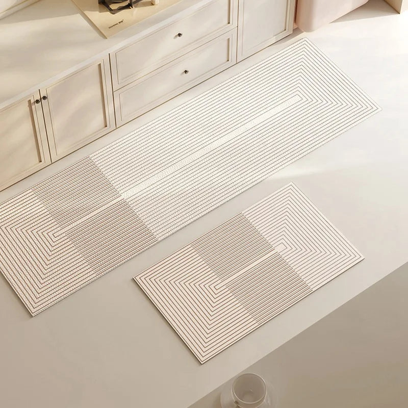 Halkfri och Absorberande Matta – Modern Design för Kök, Badrum och Entré