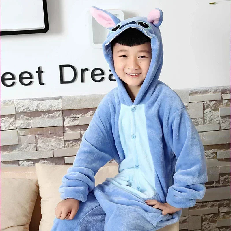 Stitch Pyjamasdräkt för Barn – Mjuk, Mysig och Perfekt för Sömn & Lek