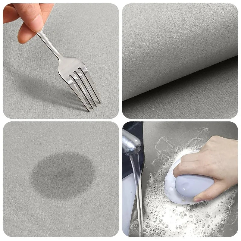 Halkfri och Absorberande Matta – Modern Design för Kök, Badrum och Entré