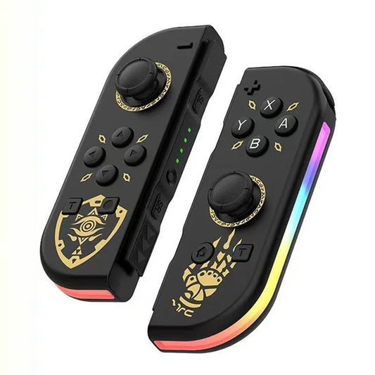 Trådlös Spelkontroll med Dynamisk Vibration och Anpassningsbar RGB-Belysning