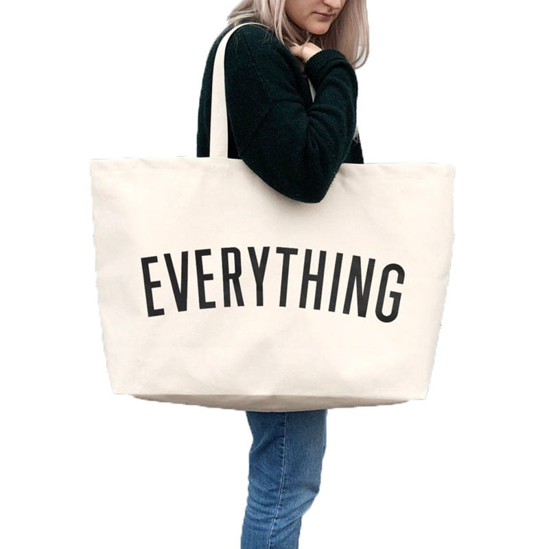 Ekologisk Tote Bag "Everything" – Miljövänlig Vardagsväska med Stil och Funktion