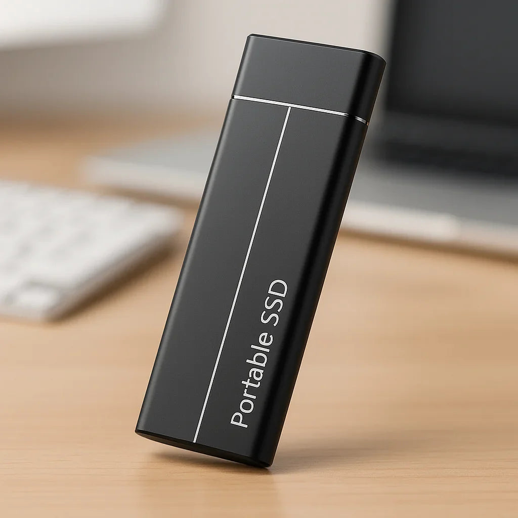 Portabel SSD Hårddisk – Upp till 30TB Lagring, 550MB/s Hastighet & USB 3.0/Type-C för PC, Mac & Android