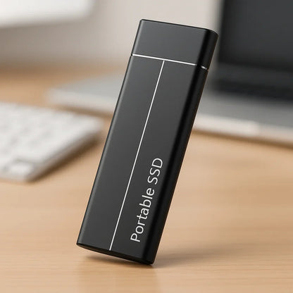 Portabel SSD Hårddisk – Upp till 30TB Lagring, 550MB/s Hastighet & USB 3.0/Type-C för PC, Mac & Android