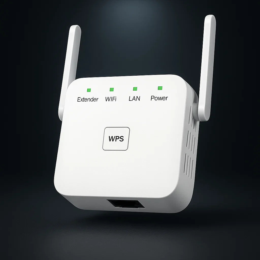 Trådlös WiFi-förstärkare med Dubbelband – Utökar Räckvidd och Eliminerar Döda Zon i Hemmet