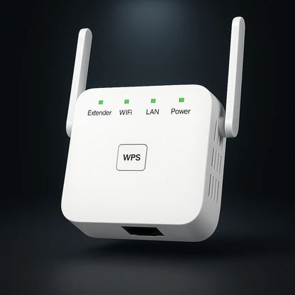 Trådlös WiFi-förstärkare med Dubbelband – Utökar Räckvidd och Eliminerar Döda Zon i Hemmet