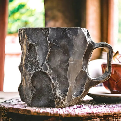 Kaffekoppar i mineralkristall
