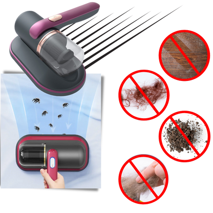 Sladdlös UV-C Dammsugare för Kvalster och Allergener – 10000Pa Sugkraft, Vibrationsrengöring & Snabbladdning via Type-C
