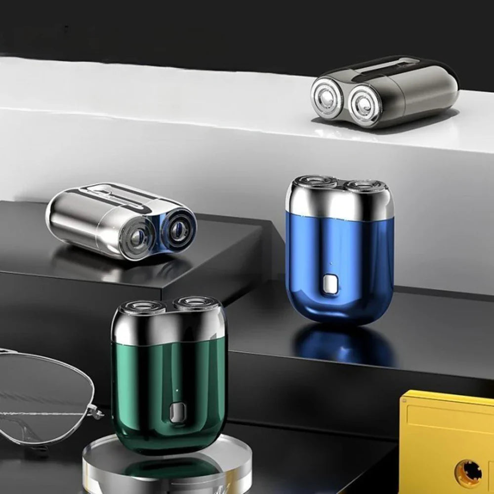 Mini Rakhyvel med USB-laddning – Vattentålig Reserakhyvel med Dubbel Rakhyvelring