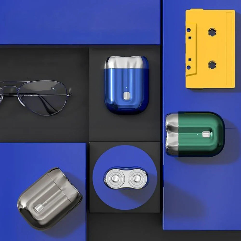 Mini Rakhyvel med USB-laddning – Vattentålig Reserakhyvel med Dubbel Rakhyvelring