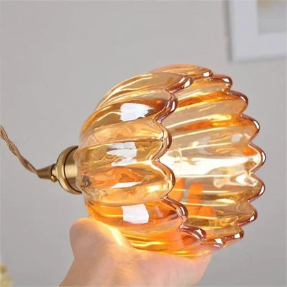 Japansk Retro Glasblomma Hänglampa – Tidlös Harmoni i Varje Rum
