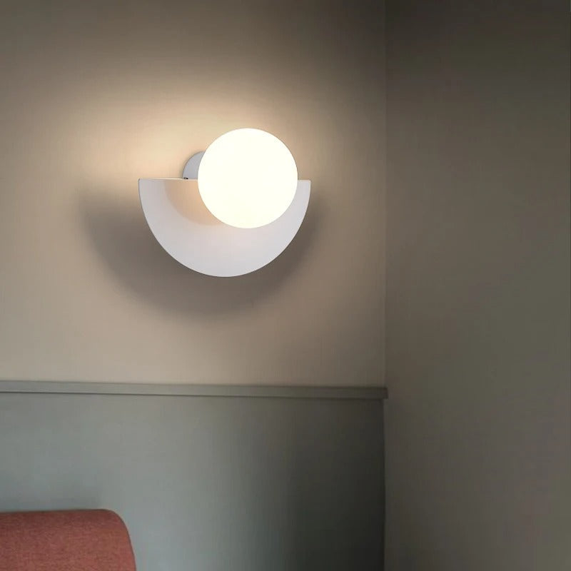 Nordisk halvcirkelformad vägglampa i 6 eleganta färger – 5 W touch-LED