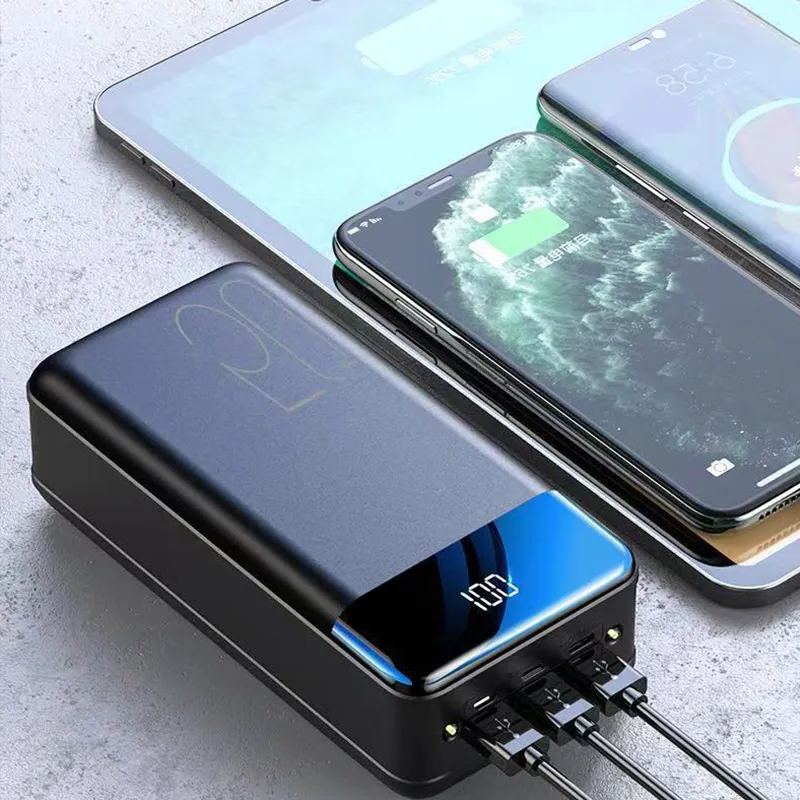 100000mAh Powerbank med Supersnabb Laddning – Perfekt för Resor, Camping och Nödsituationer