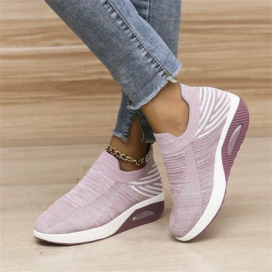 Lila slip-on sneakers för dam – Bekväma och sportiga vardagsskor