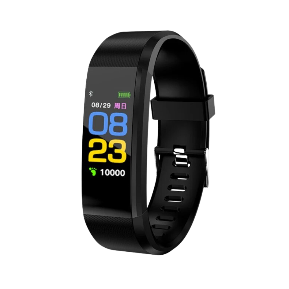 Senior Smartwatch – Enkel Hälsoklocka för Äldre - USB-laddning - Hälsoövervakning & Stegräknare